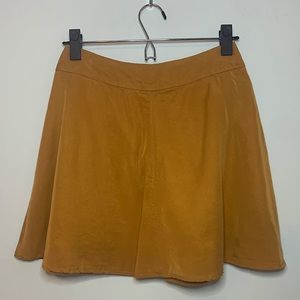 Forever21 Mustard Brown A-Line Skirt